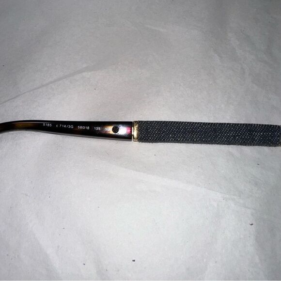 Chanel Women’s Denim & brown tortoise wayfarer sunglasses. Authentic - Picture 7 of 14